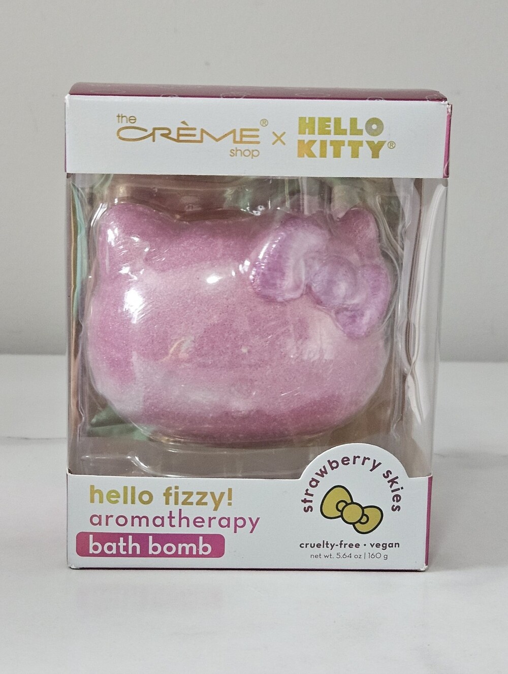 The Creme Shop Hello Kitty Aromatherapy Bath Bomb (Strawberry Skies) NEW IN BOX